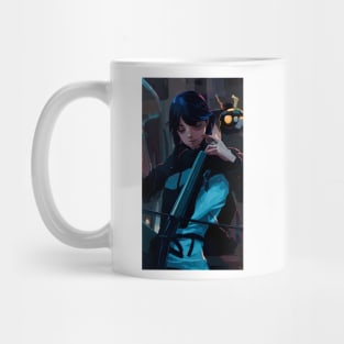 Wednesday Addams Portrait With Violin 2 Mug